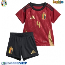 Maglie da calcio Belgio Wout Faes #4 Prima Maglia Bambino Europei 2024 Manica Corta (+ Pantaloni corti)